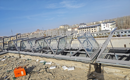 敦煌博物馆青湖路街道排烟天窗