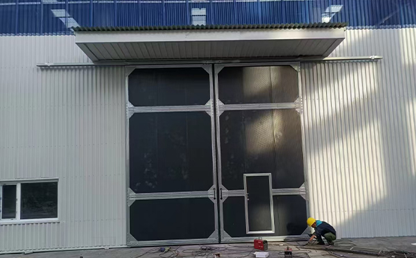 青湖路街道工业推拉门