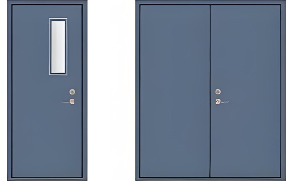 青湖路街道钢制防火门